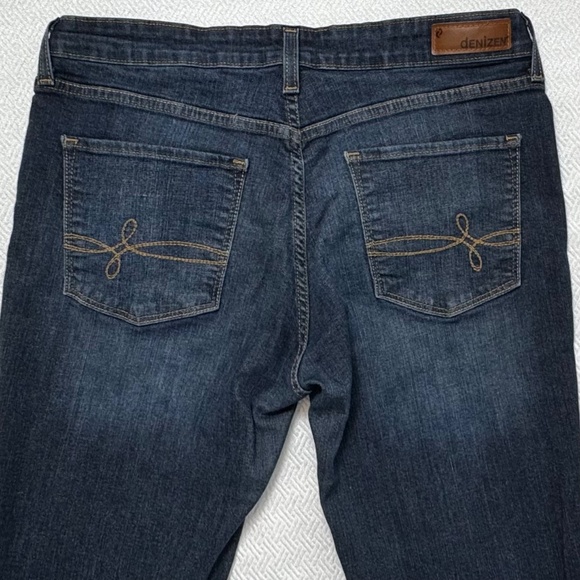 Denizen from Levi's Modern Straight Crop Jean, Dark Blue, Women's Size 12 - Picture 5 of 9